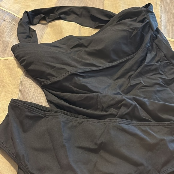 Tempt Me Two Piece Tankini Women One Shoulder Swim Top with Bottom Swimsuits L - Picture 8 of 11